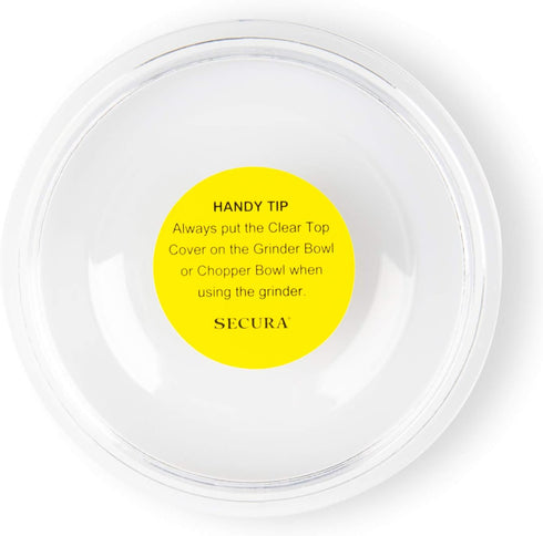 Replacement Clear Top Cover for Secura Coffee & Spice Grinder SP-7412 and SP-7446