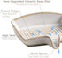 Countertop, Soap Dishes, Ceramic Shower Soap Dish with Waterfall Design Bar Soap Holder Self Draining Soap Saver