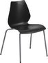 Flash Furniture HERCULES Series Stack Chair, 770 lb. Capacity with Lumbar Support and Silver Frame
