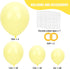 135pcs 18 12 10 5 Inch RUBFAC Pastel Yellow Balloons, Latex Light Yellow Balloon Different Sizes for Garland Arch Baby