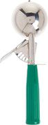 Winco No.12 Ice Cream Disher, Green, with Plastic Handle, ICD-12