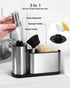 Set 3 1, Countertop ODesign Kitchen Soap Dispenser - in Stainless Steel Dish Soap Dispenser with Sponge Holder, Dish