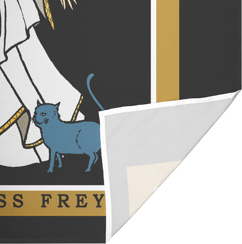 The Goddess Freyja Tarot Card Tapestry - Norse Goddess Freya Wall Hanging Home Decor (60" x 50")