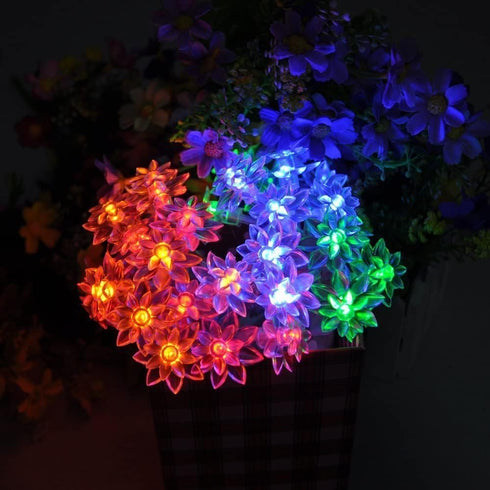 echosari LED String Lights, 13.2ft, 40 LED Lotus Flower Fairy Lights