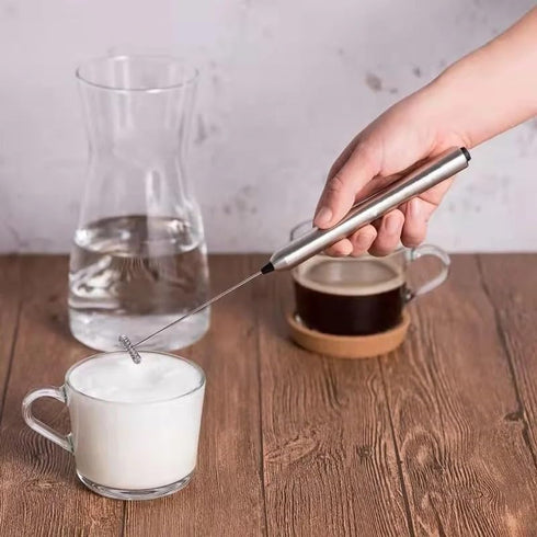 Battery Powered Stainless Steel Milk Frother