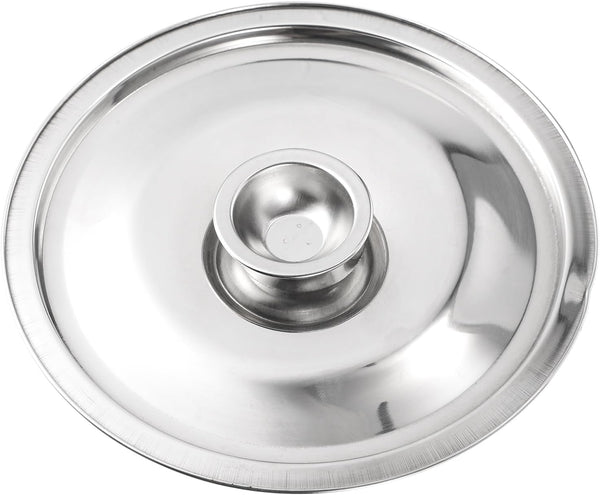 Silver Stainless Steel Pan and Pot Lid, Universal Replacement Cover for Skillets and Frying Pans, 16cm Diameter