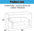 Heavy-Duty Plastic Sofa Couch Cover, Waterproof Clear Furniture Protector for Moving, Dust-Proof Bag 96 x 42 x 62 Inch