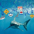 30Ct Shark Hanging Swirl Decorations, Ocean Birthday Theme, Under The Sea Party Supplies for Kids Decor