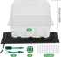 72 3 4 Adawook Clear Seed Starter Trays with Grow Lights & Heat Mat, Cells Seed Starter Kit, Lighting Mode, Timing