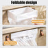 MiOYOOW Foldable Trash Bag Holder, Hanging Waste Garbage Can Rack Magnetic Closure Waste Bag Hanger Racks with Fixing