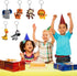 iMagitek 24 Pack Jungle Safari Animal Keychains, Kids Party Bag Fillers, Jungle Safari Baby Shower Favors