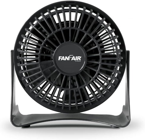 FanFair Mini High Velocity 4 Inch Personal Fan, Quiet Cooling Floor Fan, Tilt Up and Down, Safe for Bedroom or Office