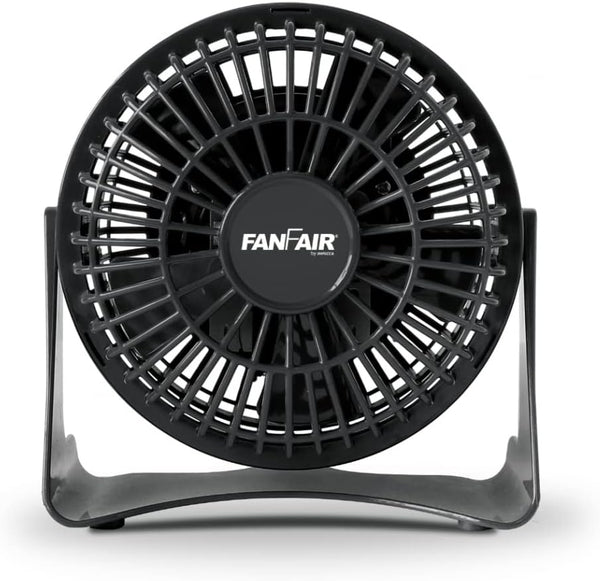 FanFair Mini High Velocity 4 Inch Personal Fan, Quiet Cooling Floor Fan, Tilt Up and Down, Safe for Bedroom or Office