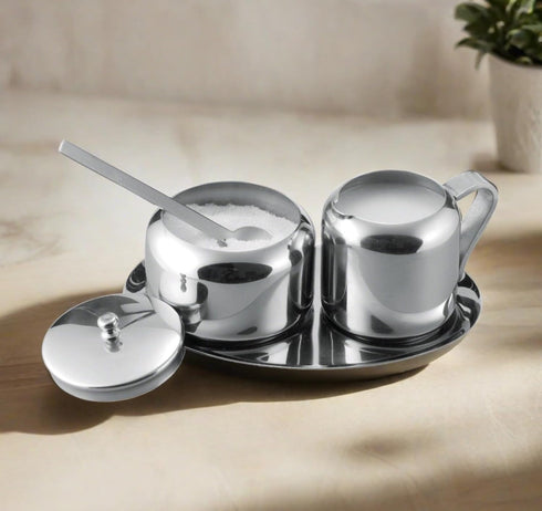 Cuisinox Stainless Steel Cream and Sugar Set, 5-Piece