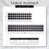 DII Farmhouse Gingham Checked Tabletop Collection, Table Runner, 14x108, French Blue