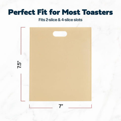 Reusable Toaster Bag Set of 4 - Nonstick Teflon Bags for Grilled Cheese, Pizza Rolls - BPA & PFOA Free, Up to 50 Uses