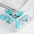 Qtip Holder Dispenser, 2 Layer Cotton Ball Holder for Bathroom Vanity Countertop Storage and Jewelry Organizer