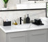 Luxspire Toothbrush Holder, 3 Slots Electric Toothbrush and Toothpaste Stand, Bathroom Countertop Organizer - Black