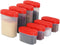 SIGNORA WARE Spice Jars with Lids -8 and 4 oz Refillable Empty Airtight Spice/Seasoning