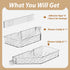 Corner Shower Caddy, Wall Mounted Acrylic Shower Shelf with Adhesive Tapes,Drainage Holes,Adjustable Angles,No