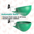 (5 Pack-Green) Large Automatic Chicken Waterer Cups, Chicken Water Feeder Suitable for Chicks, Duck, Goose, Turkey
