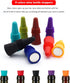 8 Pack Soft Silicone Wine Stoppers, Beverage Bottle Sealer Corks with Grip Top for Keeping Wine Fresh