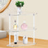 Tasybox 2 Tier Corner Shelf, Acrylic Bathroom Counter Organizer for Kitchen, Office, Vanity, Makeup, Spice