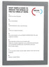 Durable Duraframe Self Adhesive Magnetic Sign Holder, Half Letter-Size 5.5" x 8.5" - Silver Frame - Pack of 2