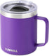 SUNWILL Insulated Coffee Mug with Lid, Travel Tumbler with Handle, 14 oz Stainless Steel Cup for Camping, Office, Home,