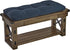 35 Inches, Klear Vu The Gripper Non-Slip Tufted Bench Cushion for Indoor Furniture, Assembled in USA, Entryway Storage
