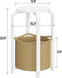 TB01BWN092 TUTOTAK Small Side Table, Round End Table, Night Stand, Bedside Table, Sofa Table with Storage Basket