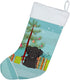 Caroline's Treasures BB1607CS Christmas Tree and Black Labrador Christmas Stocking, Holiday Decorations
