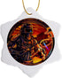 3dRose ORN_252470_1 Snowflake Ornament, 3" Welder That is All Machine Using a Welding Tool