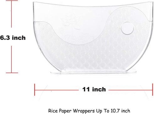 Rice Paper Spring Roll Wrappers Water Bowl Holder for Soaking Rice Paper, Making Fresh Spring Rolls (Not Included)
