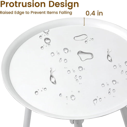 11'' 3-Leg Plant Stand Indoor Outdoor, Round Black Mid Century Single Plant Table, Small Metal Plant Holders Flower Pot