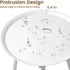 11'' 3-Leg Plant Stand Indoor Outdoor, Round Black Mid Century Single Plant Table, Small Metal Plant Holders Flower Pot
