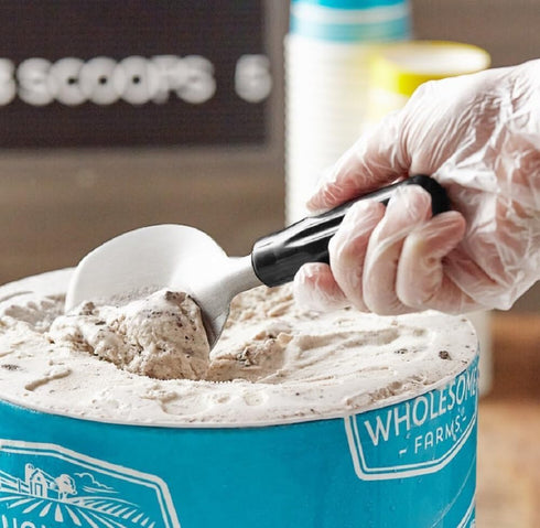 i Kito Frozen Heavy Duty Ice Cream Spade Scoop with Non-Slip Handle - Stainless Steel Ice Cream Spoon Paddle Perfect