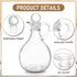 2 10.5 oz Set Teenyyou Pcs Oil and Vinegar Dispenser Cruet Olive Oil Dispenser Bottle Vinegar Glass Cruet for Kitchen
