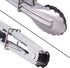 Mini Stainless Steel Food Tongs with Sliding Rings 7-Inch, Set of 6 Small Clam Shell Service Tongs for Appetizers,