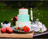 Kissbuty Wedding Cake Stencil Template, 5 Pcs Plastic Spray Floral Cake Decorating Tools (Diamond Quilted Grid Texture)