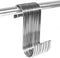 S-Hooks for Hanging Wall Décor and Plants – 10 Pack of 1-3/4 inch S-Hooks