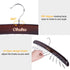 Ohuhu Tie Rack Hanger for Closet, 2 Packs 24 Folding Hooks Wooden Tie Holder Organizer, Walnut