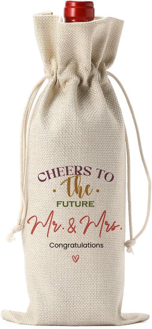 Wedding Shower Gifts Wine Bag - Mr And Mrs Wedding Gifts, Bridal Shower Party Favors Wine Bags