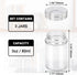 Segarty Spice Jars, 3 Pack 3 oz Spice Bottles with Shaker Lids, Glass Empty Seasoning Containers with Adjustable Pour Holes for Kitchen Spice Storage Stainless Steel Flow Top Salt and Pepper Shakers