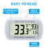 Waterproof Refrigerator Thermometer, Digital Freezer Room Thermometer with Max/Min Record Function, Large LCD Screen (1