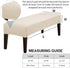 SearchI Dining Bench Cover, Stretch Washable Long Bench Seat Covers, Rectangle Dining Table Bench Slipover for Dining