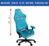 SARAFLORA Gaming Chair Covers, Stretch Washable Slipcovers for Armchair, Swivel Chair, Gaming Chair (Teal, X-Large)
