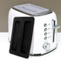 BESTonZON Silicone Toaster Dust Covers, 2 Slice Electric Bread Maker Upper Covers in Black