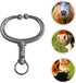 YARNOW Spring Loaded Bull Nose Ring for Cattle, Stainless Steel Tongs and Livestock Supply Tools