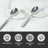 Carrotez Small Silicone Coffee Spoon Rest, 2 pcs, Flexible Almond-Shaped for Kitchen Utensil Rest (Ivory)